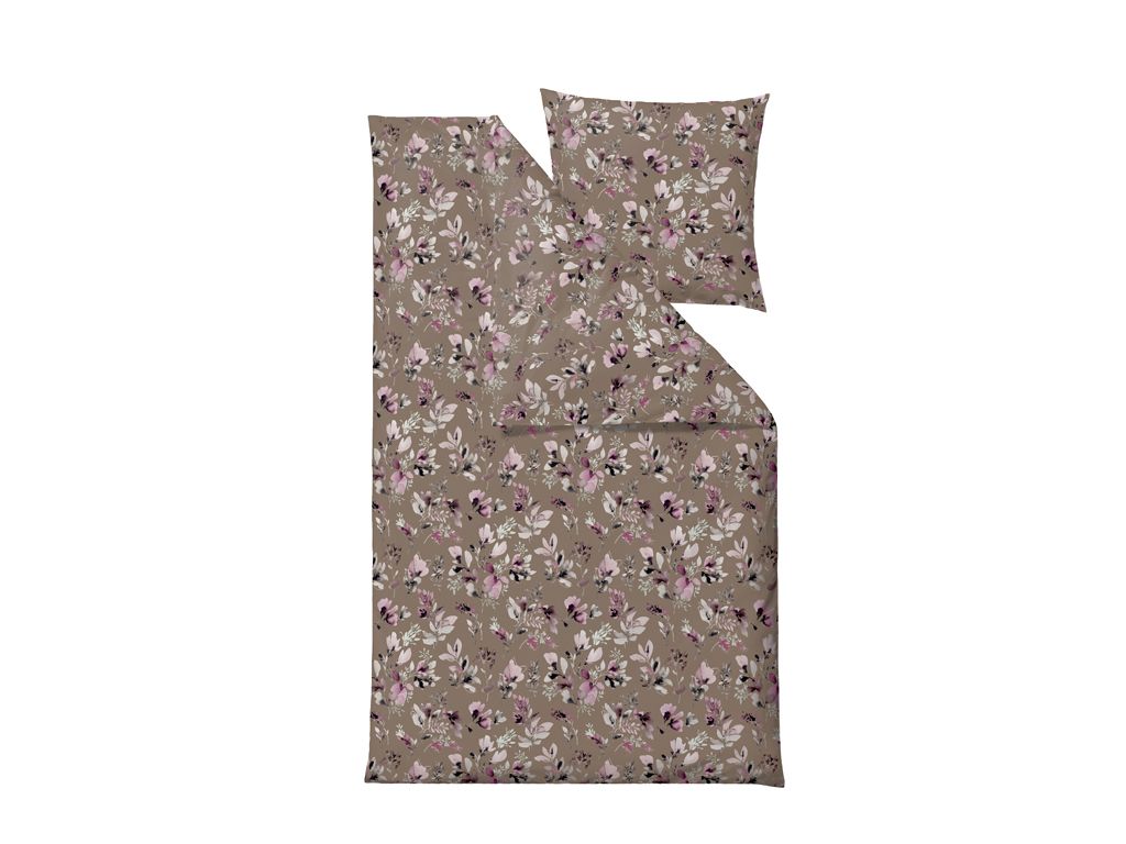 Södahl Linned Quot Night Blomms Quot Taupe 200x220 Cm
