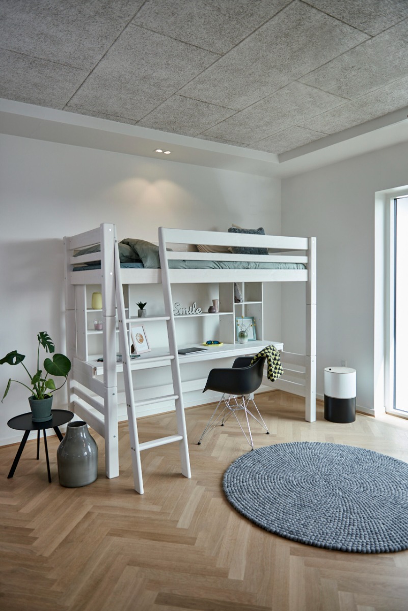 Scanliving Højseng Med Skrivebord 90x200 Cm