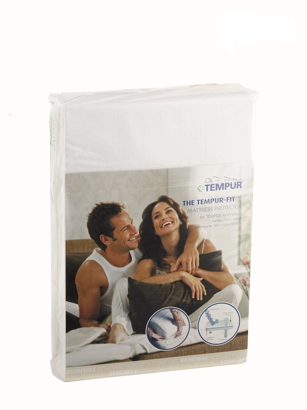Tempur Fit Protector Lagen 100 Vandtæt Og åndbart Udgået Model -160x200- : 20-25 Cm