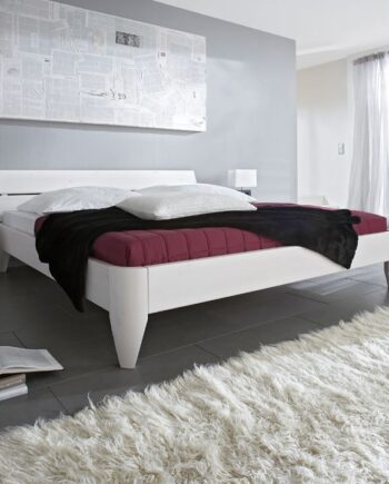 Tjørnbo  Easy Sleep Sengeramme Nr      Knastfri Fyr   Hvid Eller Lud Olie-hvid Lakeret-100x200