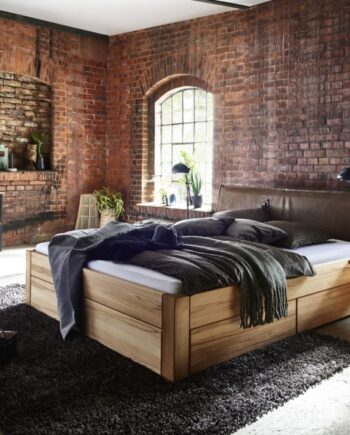 Tjørnbo Easy Sleep Skuffeseng Gavl Nr7 200x200 Cm  200x210 220 Cm  Massiv Egetræ Kernebøg