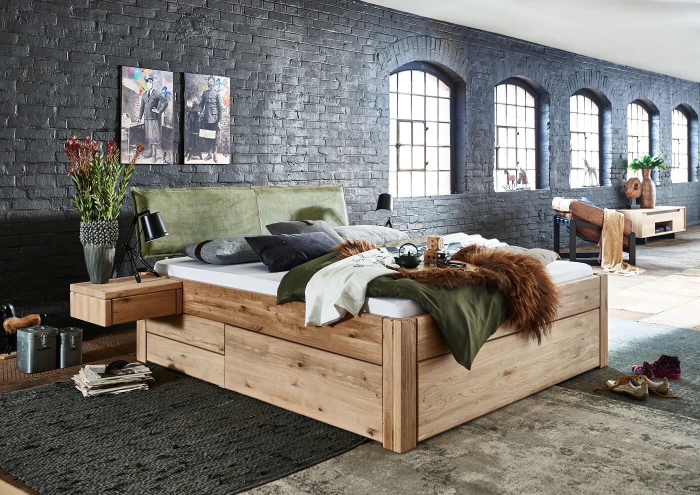 Tjørnbo Easy Sleep Skuffeseng Gavl Nr7 200x200 Cm 200x210 220 Cm Massiv Fyrretræ