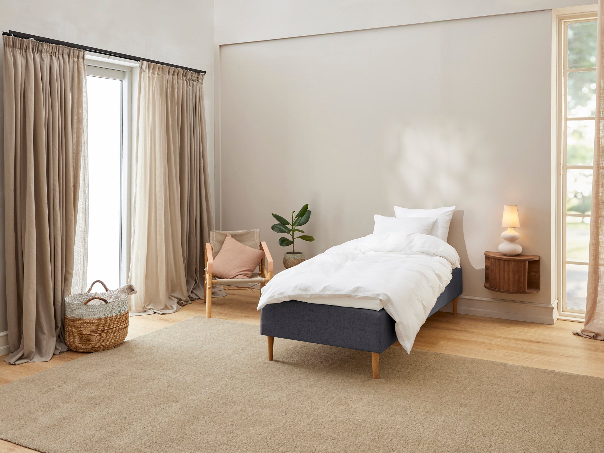 Fabrikkens Komfort Boxmadras Antracit 90x210 Cm