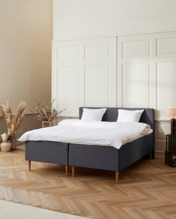 Fabrikkens Luksus   Boxmadras  Antracit  210x210 Cm