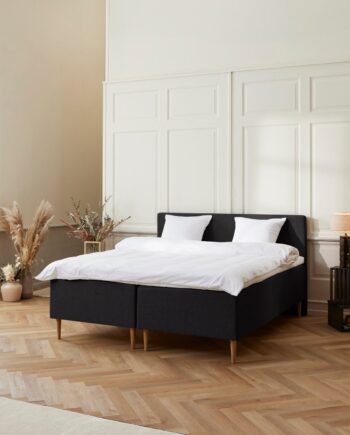 Fabrikkens Luksus   Boxmadras  Sort  210x210 Cm