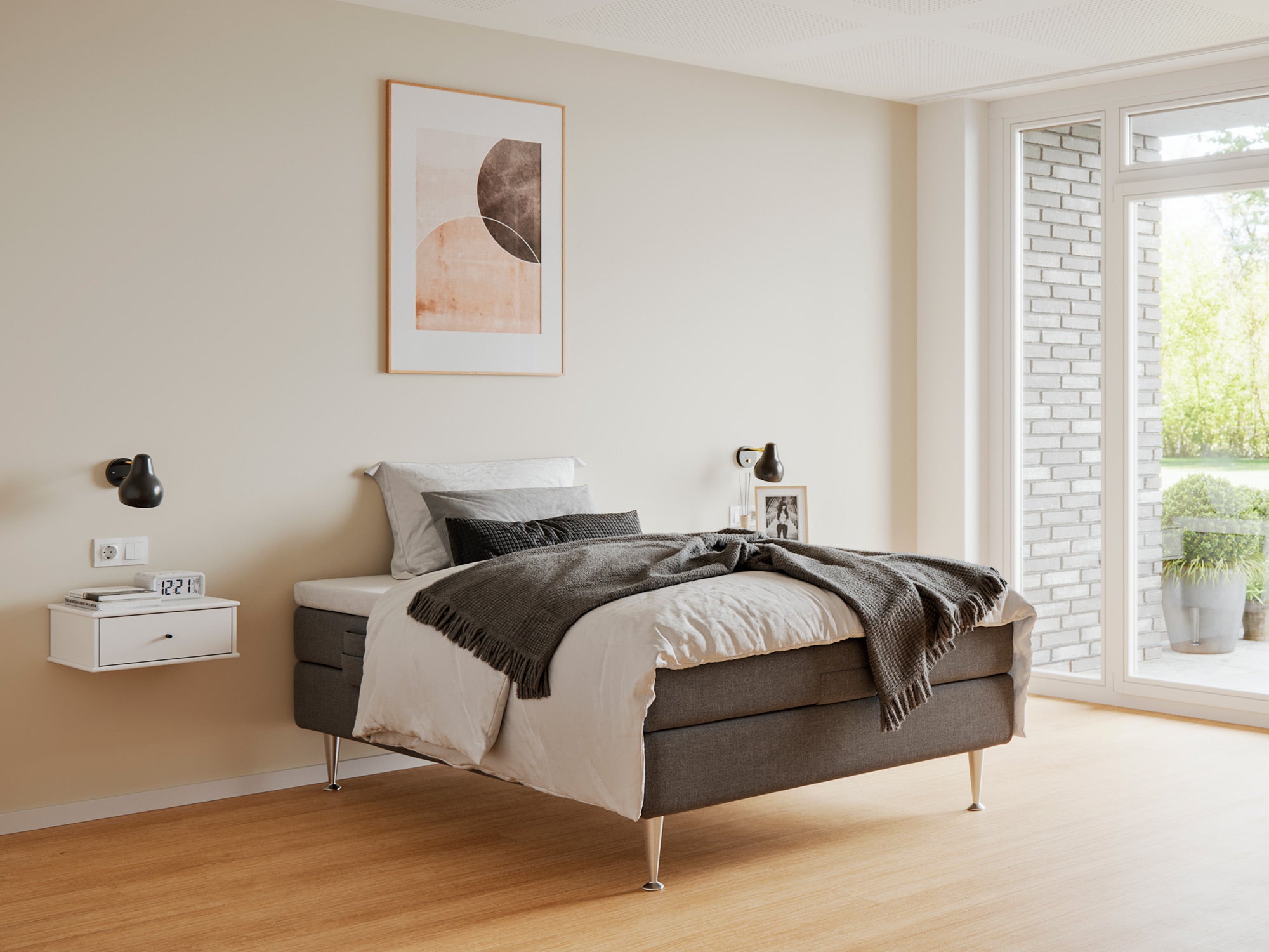 Fabrikkens Platin Elevation Antracit 105x210 Cm