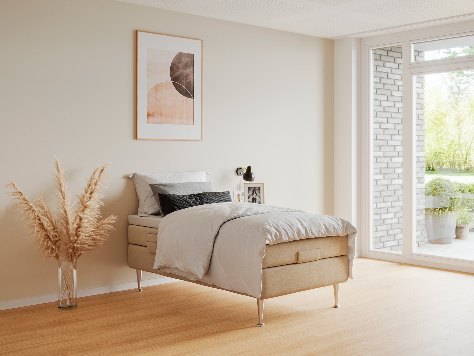Fabrikkens Platin Elevation Sand 80x200 Cm