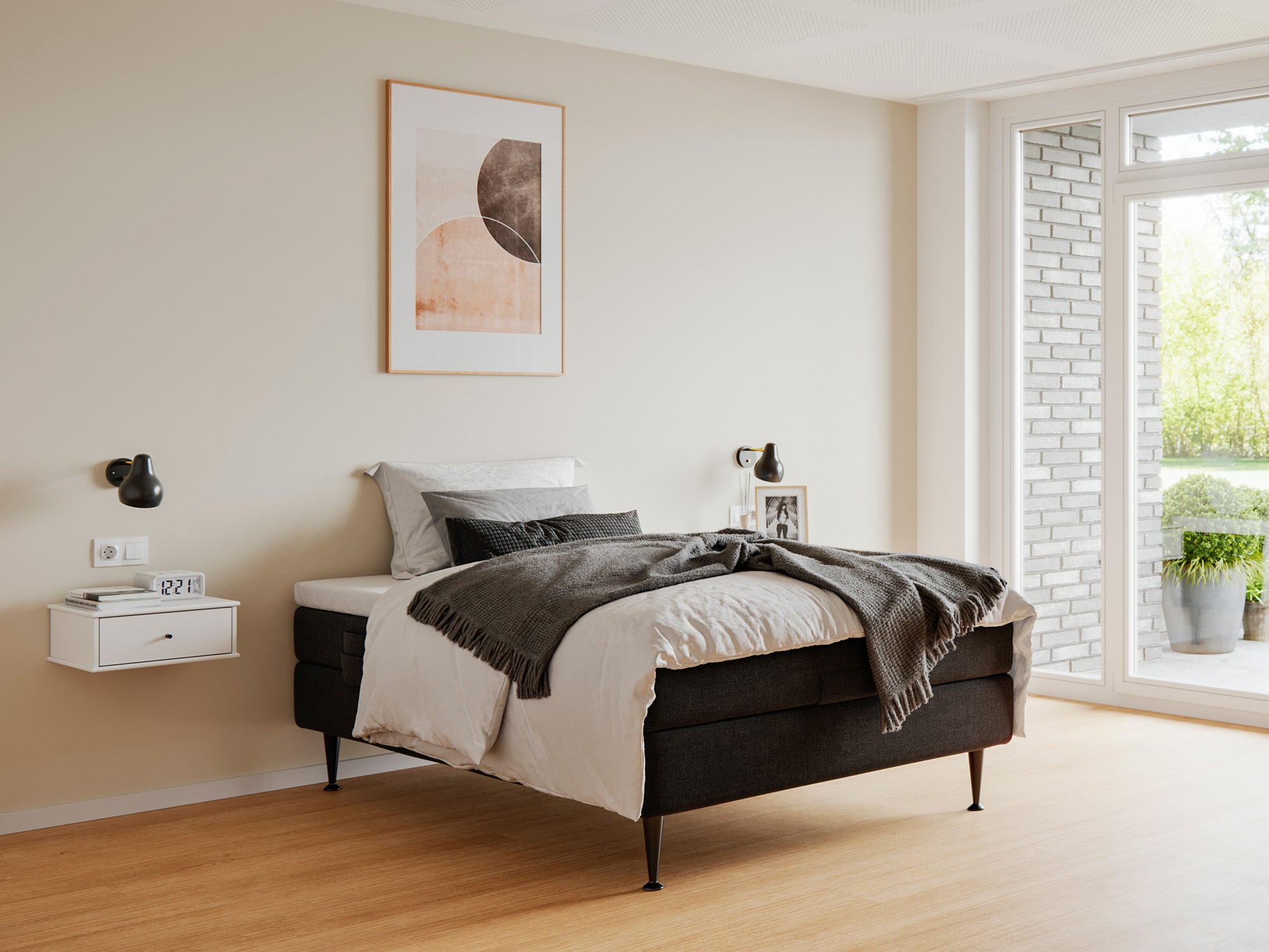 Fabrikkens Platin Elevation Sort 105x210 Cm