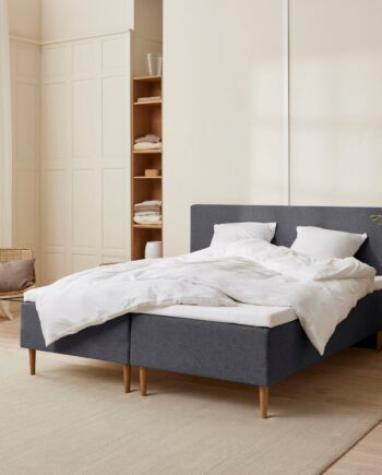 Fabrikkens Trykaflastende   Boxmadras  Antracit  180x200 Cm