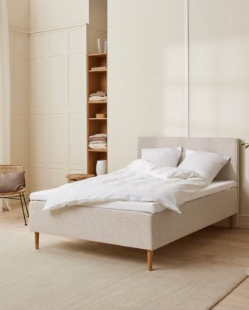 Fabrikkens Trykaflastende   Boxmadras  Sand  120x200 Cm