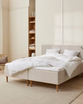 Fabrikkens Trykaflastende   Boxmadras  Sand  180x200 Cm