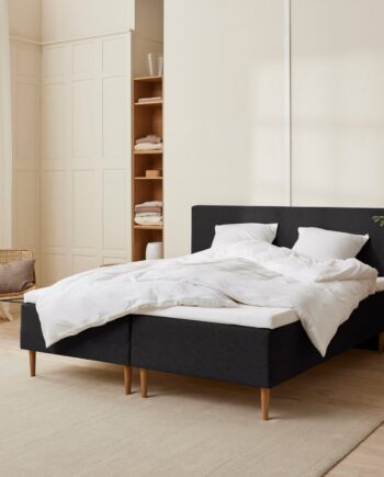Fabrikkens Trykaflastende   Boxmadras  Sort  180x200 Cm