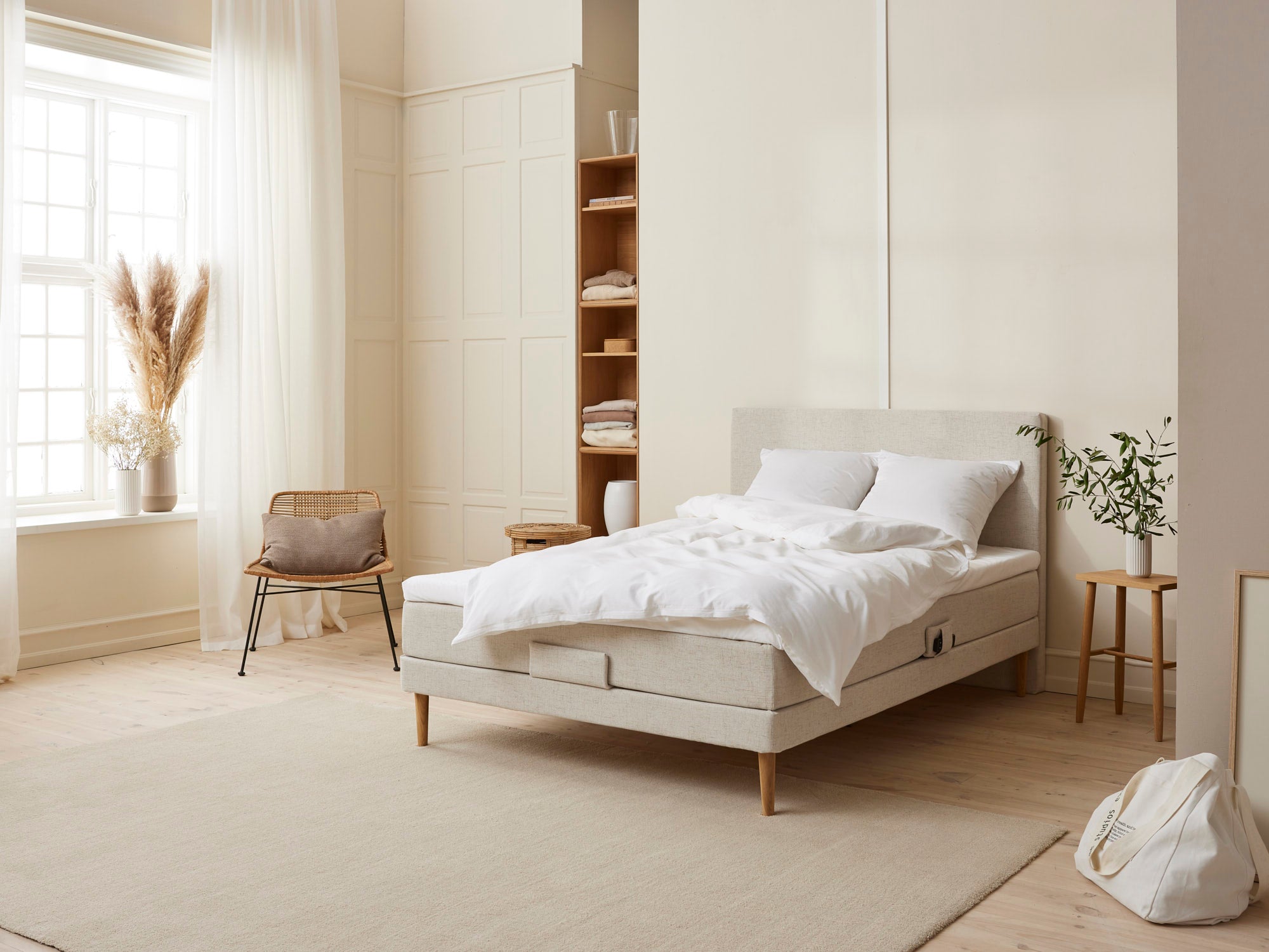 Fabrikkens Trykaflastende Elevation Sand 140x200 Cm