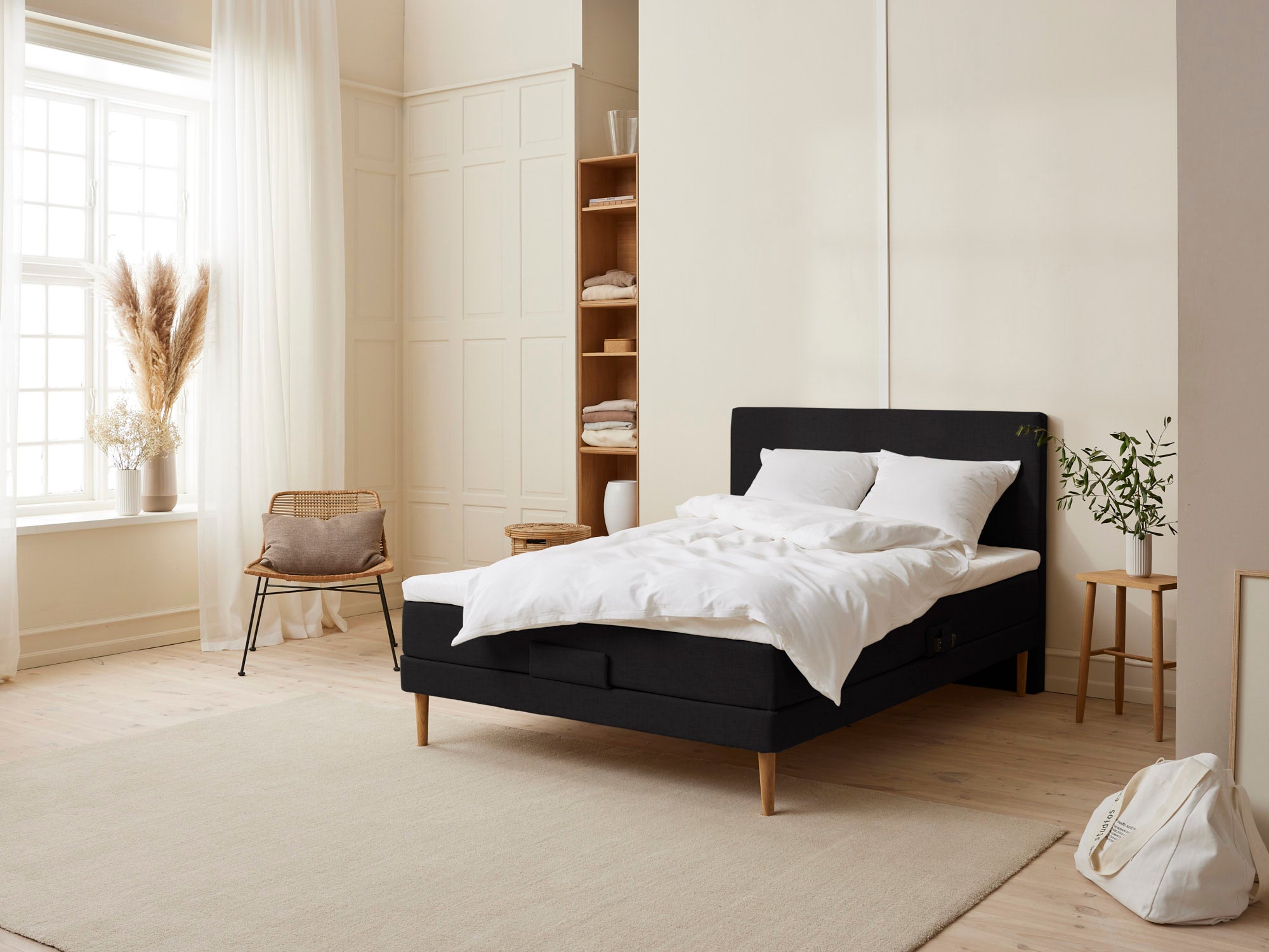 Fabrikkens Trykaflastende Elevation Sort 140x200 Cm