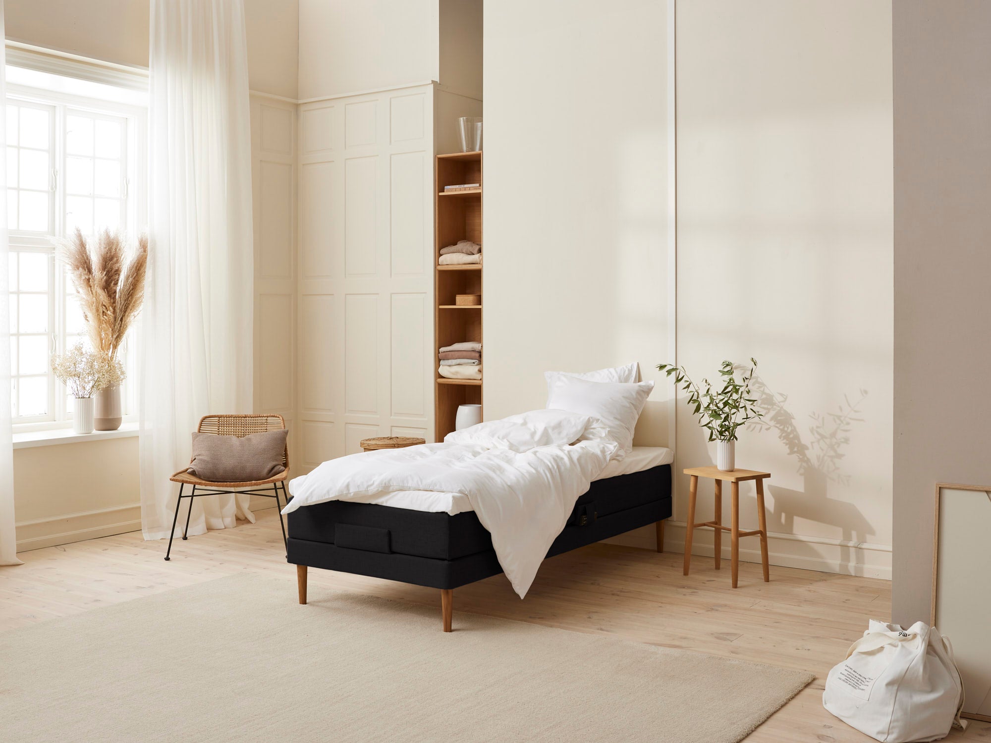 Fabrikkens Trykaflastende Elevation Sort 80x200 Cm