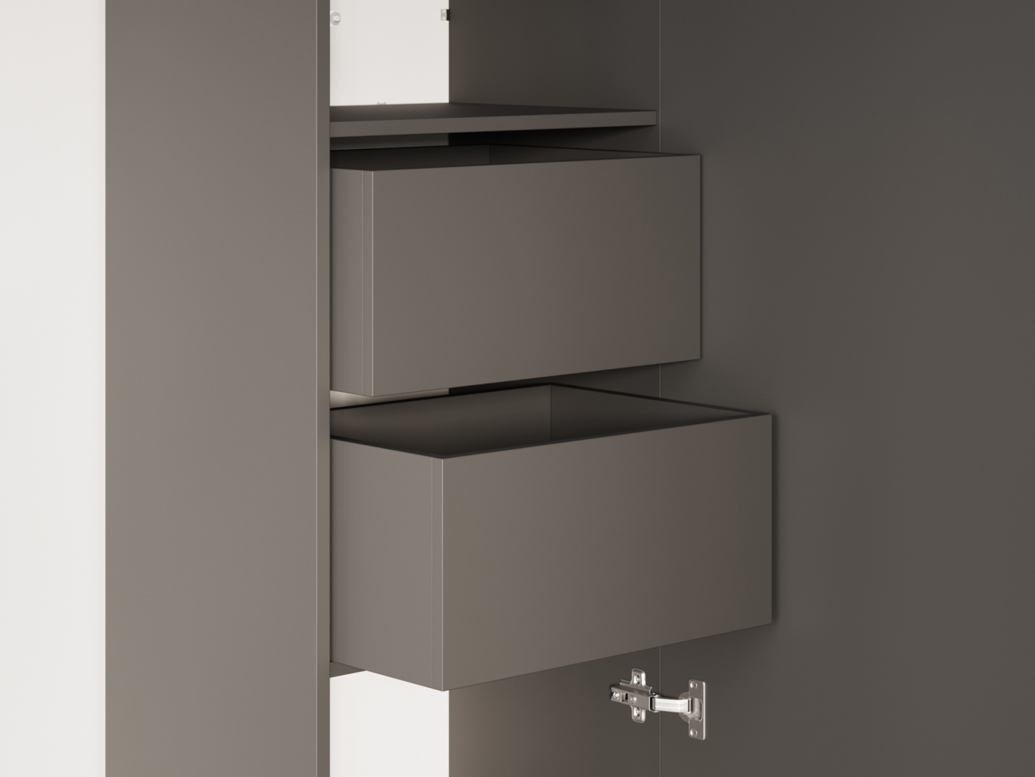 M1 Skab Høj Model 50cm Farve Skab: Antracit Front: Antracit