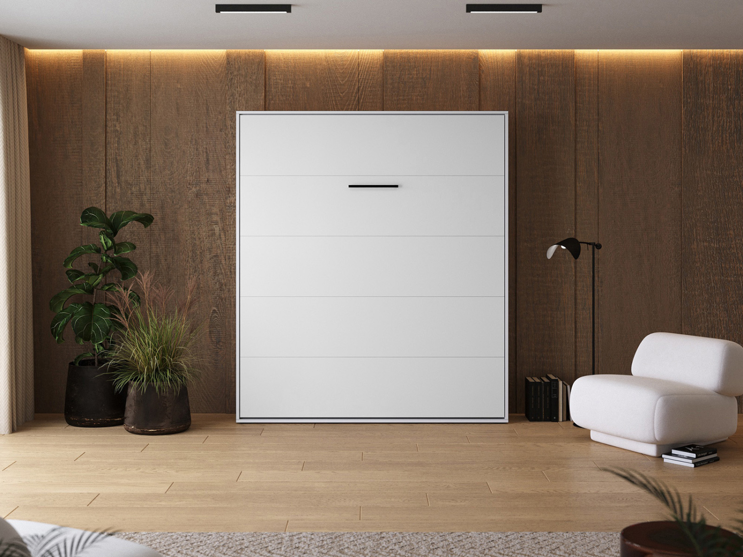 M1 Skabsseng Høj Model 180x200cm Farve Skab: Vild Eg Front: Vild Eg