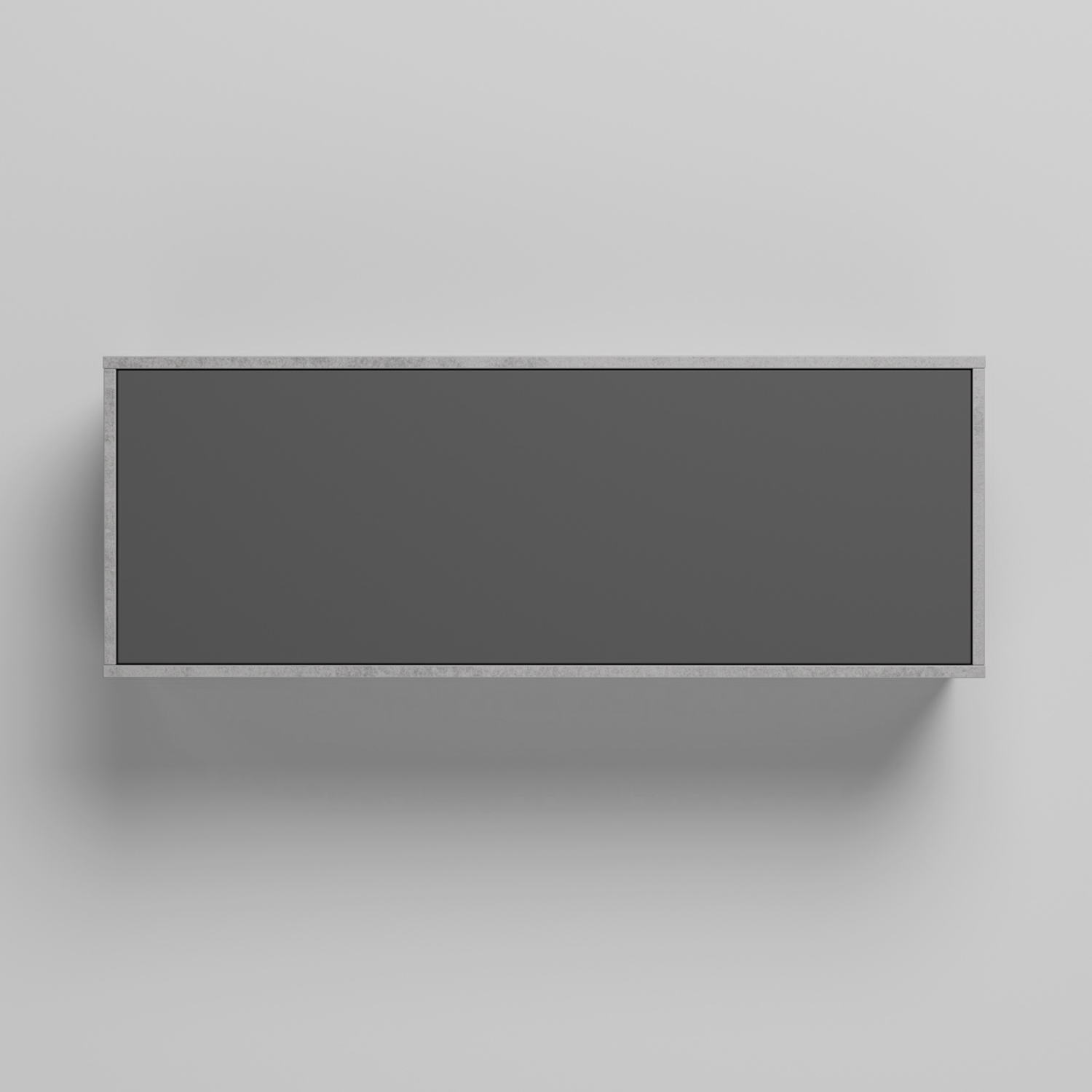Nordic Overskab Lav Model 110cm Farve Skab: Beton Front: Antracit