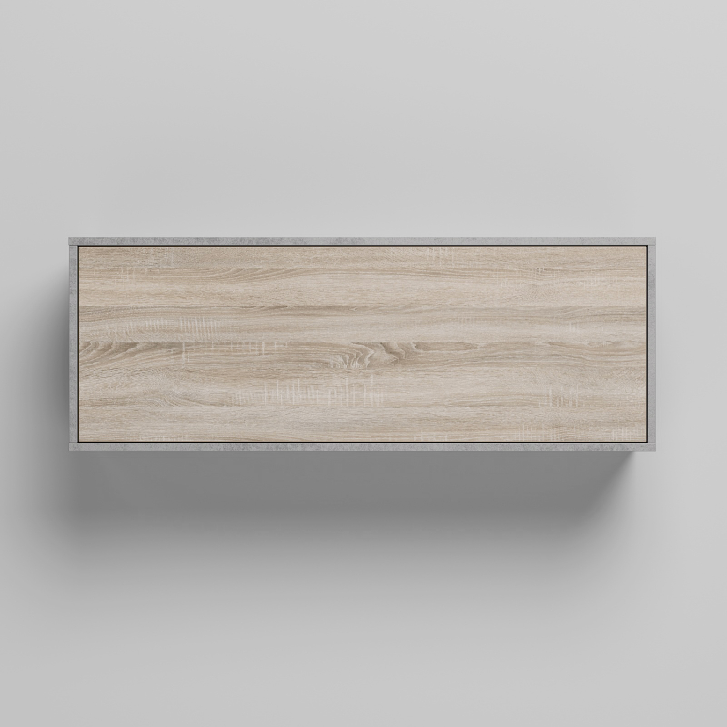 Nordic Overskab Lav Model 110cm Farve Skab: Beton Front: Eg Sonoma