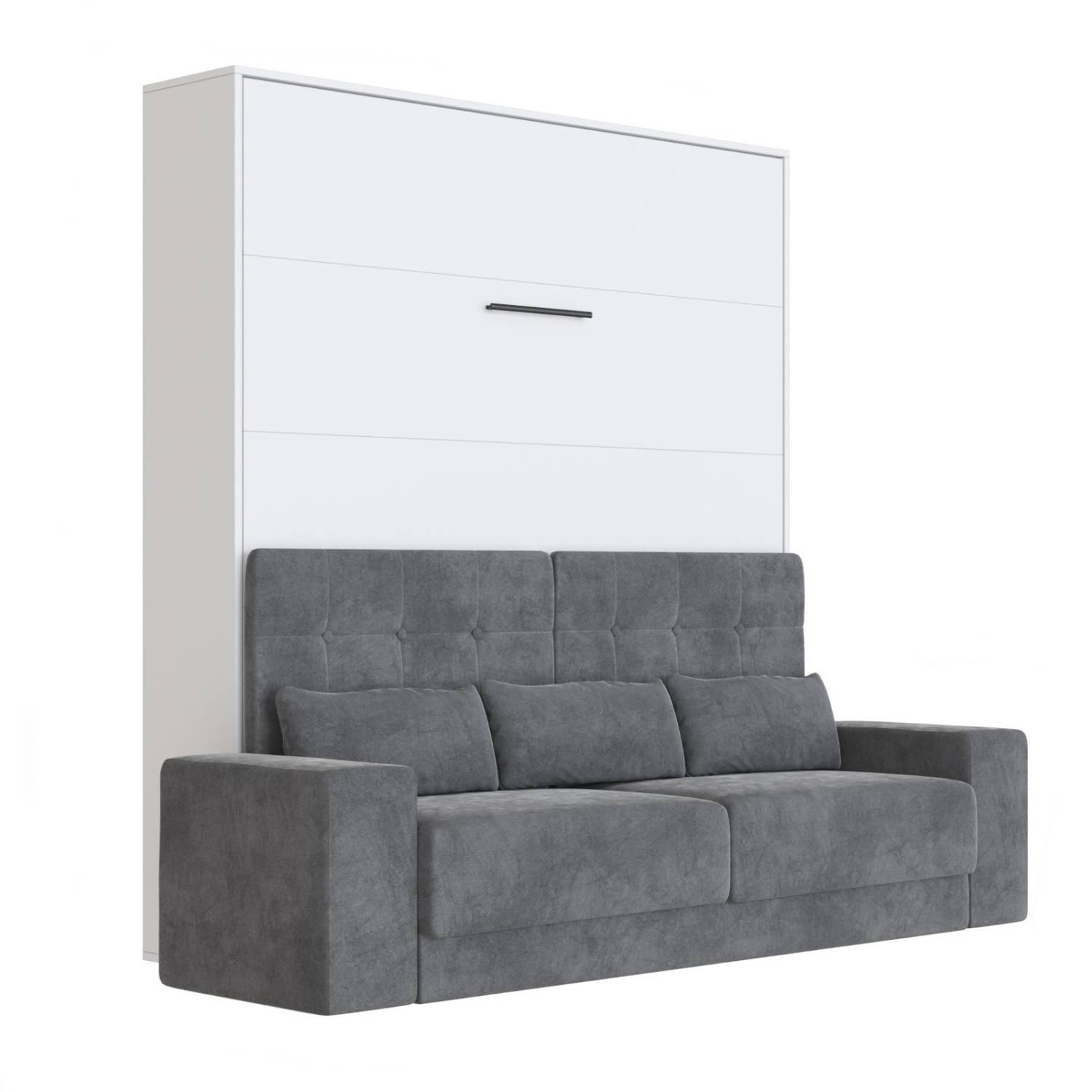Sofa Til M1 160 Skabsseng Farve Skab: Hvid Front: Hvid