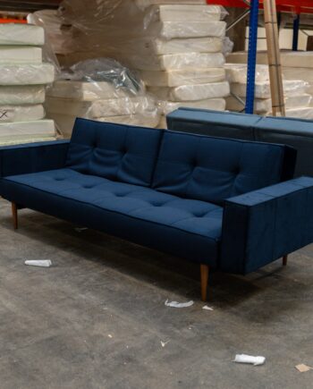 Splitback Sovesofa Velvet Dark Blue