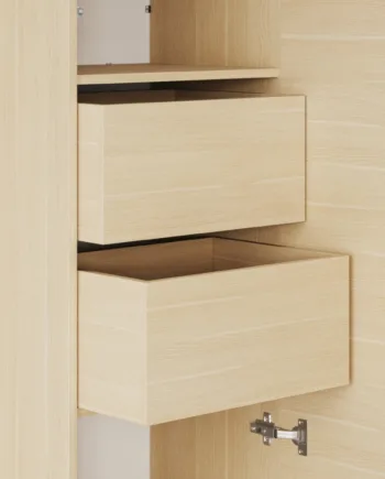 M1 Skab  Høj Model  50cm Farve Skab: Kejser Eg  Front: Kejser Eg