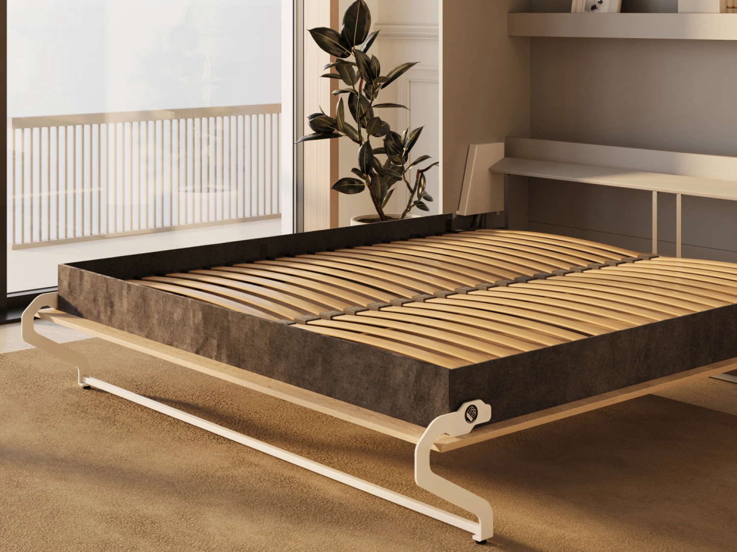 M3 Skabsseng Høj Model 180x200cm Farve Skab: Grå Front: Grå