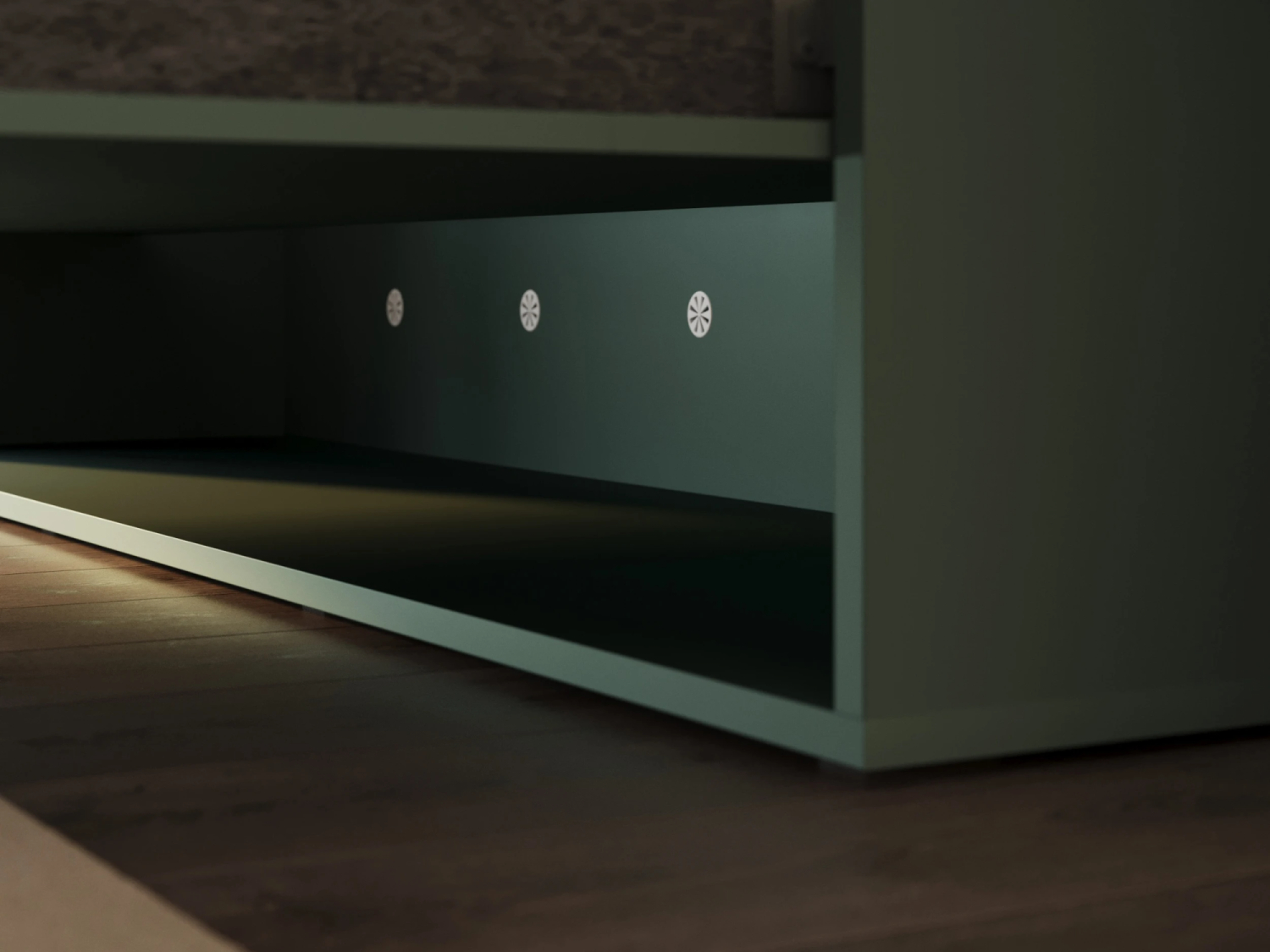 M3 Skabsseng Høj Model 180x200cm Farve Skab: Grøn Front: Grøn
