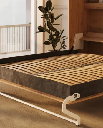 M3 Skabsseng  Høj Model 180x200cm Farve Skab: Vild Eg  Front: Vild Eg