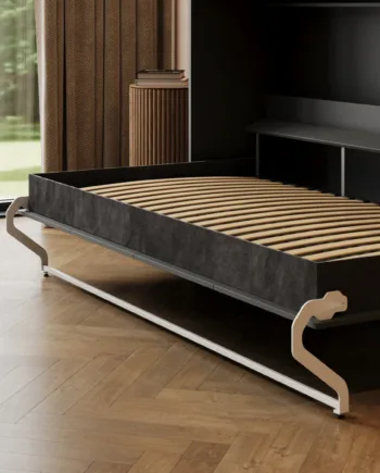 M2 Skabsseng  Lav Model 100x200cm Farve Skab: Antracit  Front: Antracit
