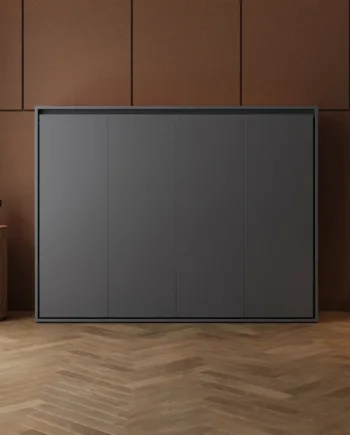 M2 Skabsseng  Lav Model 160x200cm Farve Skab: Antracit  Front: Antracit
