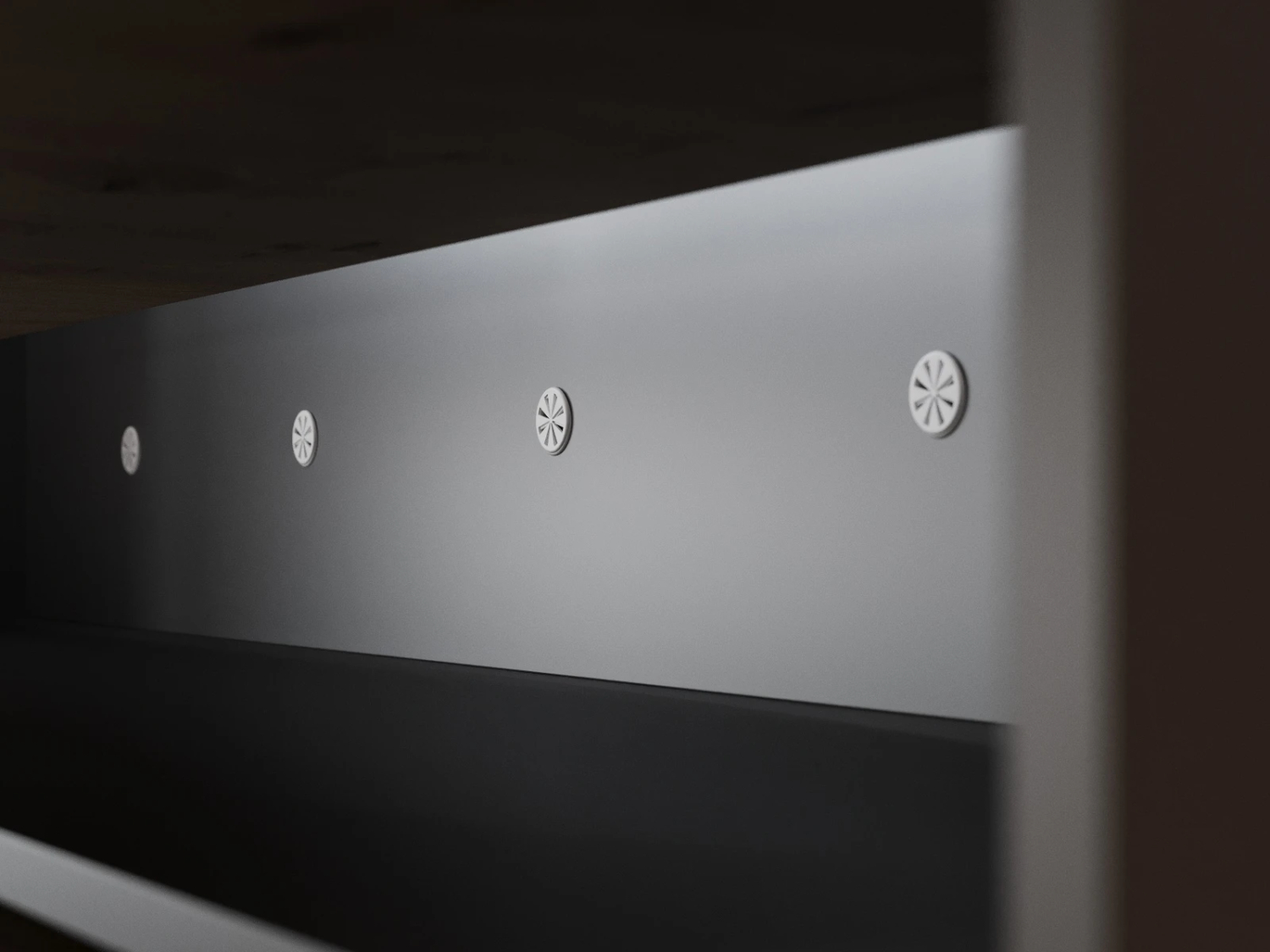 M2 Skabsseng Lav Model 140x200cm Farve Skab: Antracit Front: Vild Eg