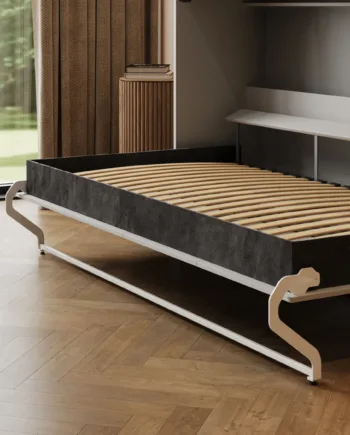 M2 Skabsseng  Lav Model 100x200cm Farve Skab: Grå  Front: Grå