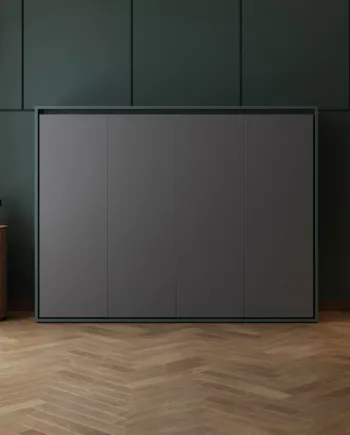 M2 Skabsseng  Lav Model 160x200cm Farve Skab: Grøn  Front: Antracit