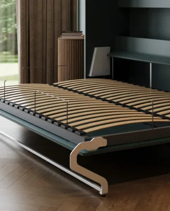 M2 Skabsseng  Lav Model 140x200cm Farve Skab: Grøn  Front: Grøn