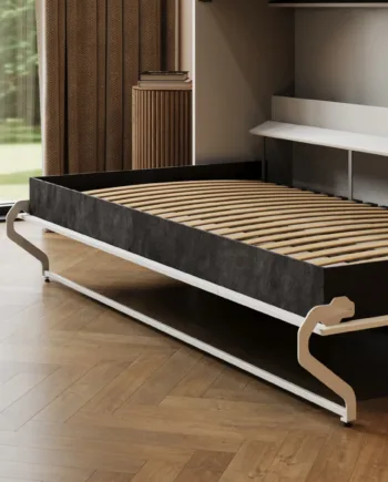 M2 Skabsseng  Lav Model 100x200cm Farve Skab: Hvid  Front: Hvid
