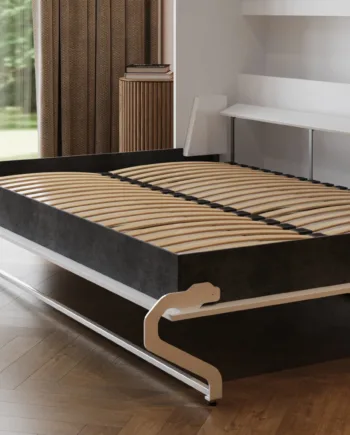 M2 Skabsseng  Lav Model 140x200cm Farve Skab: Hvid  Front: Hvid