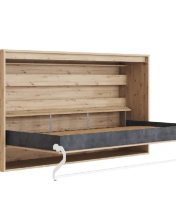 M2 Skabsseng  Lav Model 100x200cm Farve Skab: Vild Eg  Front: Vild Eg